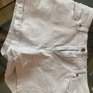 White Paige Jean shorts